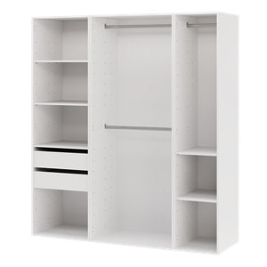 Ensemble de rangement modulable CICERO blanc mat 3 caissons 