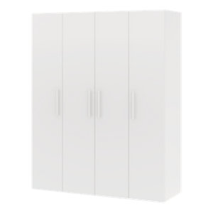 Ensemble de rangement modulable CICERO blanc mat 3 caissons avec portes