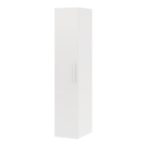 Meuble de rangement modulable CICERO blanc mat 40 cm avec 1 tiroir, 2 étagères et tringle de penderie