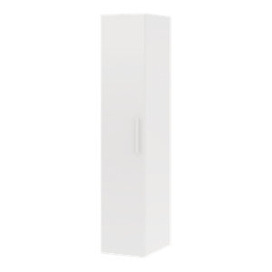 Meuble de rangement modulable CICERO blanc mat 40 cm avec 3 étagères et 2 tiroirs