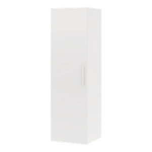 Meuble de rangement modulable CICERO blanc mat 60 cm avec 3 étagères et 2 tiroirs