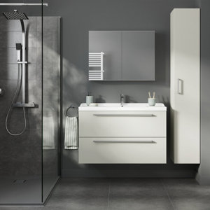 Ensemble salle de bain gris perle IDALIE