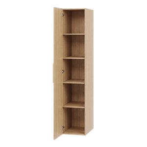 Dressing CICERO chêne avec porte + pack 2 - H. 200 x L. 40 x P. 55 cm