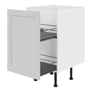 Meuble bas de cuisine ACASUS gris mat - L.50 x H.87 x P.57 cm