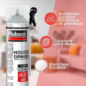 Mousse expansive aérosol 750 ml isolation thermique phonique renforcée