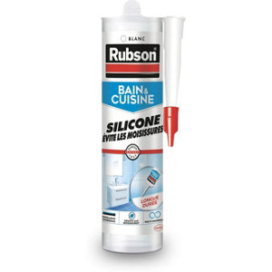 Mastic bain & cuisine Pure Silicone anti-moisissures transparent, 280 ml