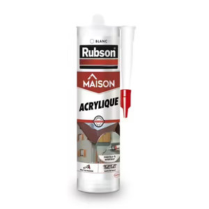 Mastic acrylique murs & fenêtres, coloris blanc cartouche 280 ml