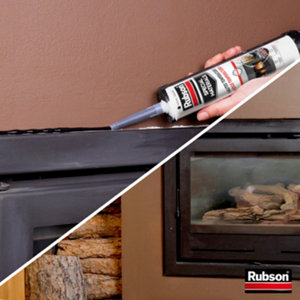 Mastic spécial hautes températures, coloris noir cartouche 280 ml