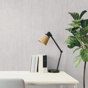 Panneau mural PVC gris mat KIGOMA pour murs et plafonds - 260 cm x 37,5 cm x 0,8 cm