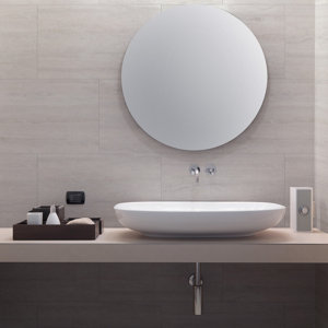 7 dalles murales PVC beige mate HORIZON 75x45 cm résistantes UV et eau