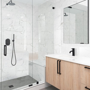 Dalles murales PVC gris brillant GLOSS ECLIPSE 75x45 cm pour pièces humides