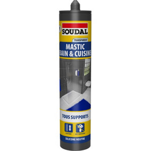 Mastic bain & cuisine neutre transparent 290ml