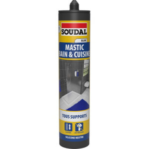 Mastic bain & cuisine neutre blanc 290ml