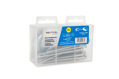 Vis et rondelle 100mm Recticel vendue par 20 pièces - vue 2