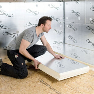 Lot de 4 panneaux d'isolation en polyuréthane - Ép. 82 mm