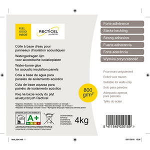Colle pour panneau acoustique 4 kg