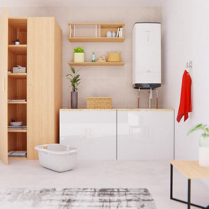 Chauffe-eau électrique plat blanc "Quadris" - 120L