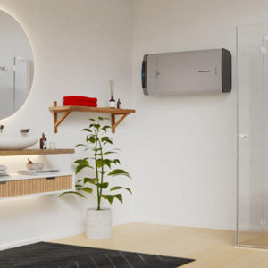 Chauffe-eau électrique plat gris multi positions "Velis tech wifi" - 65L
