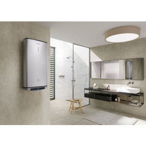 Chauffe-eau électrique plat gris multi positions "Velis Tech Wifi" - 80L