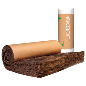 Rouleau de laine de verre revêtue Kraft - 1200 x 5400 mm. Ép. 200 mm