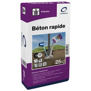 Béton rapide sans malaxage - sac de 25 Kg