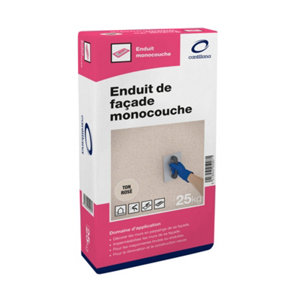 Enduit de façade monocouche ton rose - 25 kg