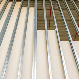 Lot 10 montants m48 250 cm en acier galvanisé pour cloison plaques de plâtre
