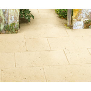 Dalle de béton moulée Macadam 45 x 45 cm