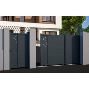 Portail aluminium coulissant Alu "Neji" - 3,75 m