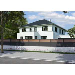 Panneau décor aluminium plaque en bois 1835 x 400mm "Almo"