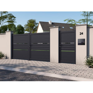 Portail battant "Horta" 3,50 m x H. 1,85 m