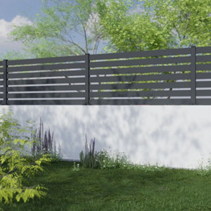 Panneau aluminium clôture ajouré 180 x 90 cm