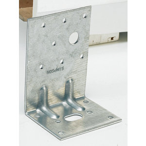 Équerre mixte renforcée - 105 x 105 x 90 mm Ép. 3 mm