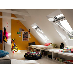 Fenêtre de toit blanche à rotation confort GGL MK04 2076 - H. 98 x l. 78 cm