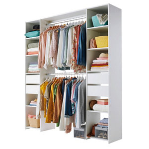 Kit dressing double colonne blanc