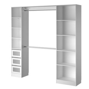 Dressing blanc - H. 220 x L. 220 x P. 40 cm