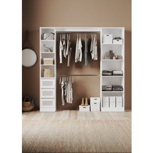 Dressing blanc - H. 220 x L. 220 x P. 40 cm