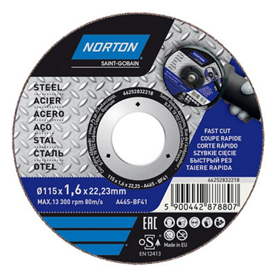 Disque de coupe métal Norton 115x1 6x22 2 mm - vue 2