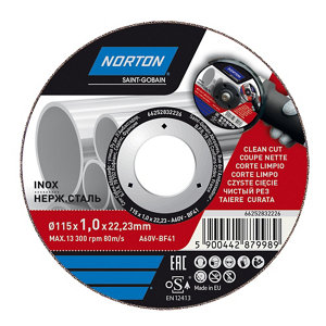 Disques à tronçonner les métaux-inox qualité Pro Ø 115 x 1 x 22, 23 mm