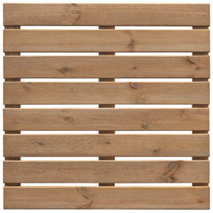 Dalle bois brun L. 80 cm x Larg. 80 cm x Ép. 30 mm