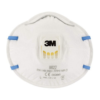 Masque anti poussières coque + soupape 3M lot de 3 - vue 1
