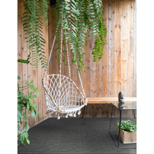 Dalle en gomme grise recyclée 40 X 40 CM