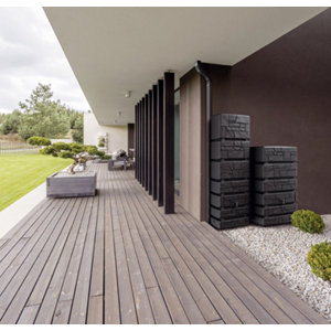 Récupérateur d'eau gris anthracite 500 L