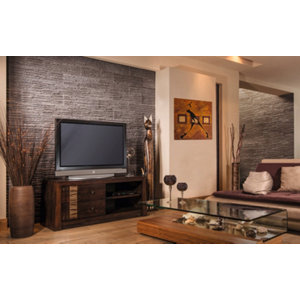 Plaquette de parement en béton "Palermo" grise L. 55 x l. 14,2 cm x Ép. 10 à 26 mm