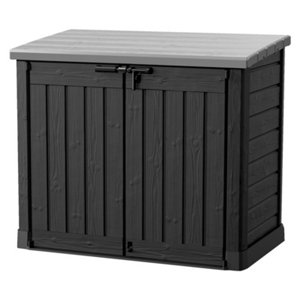 Coffre de rangement extérieur noir et gris  "SIO MAX" 1200L