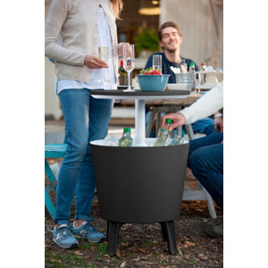 Table de cocktail isotherme vert amande "Cool Bar" - 30L