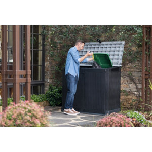 Coffre de rangement extérieur "Sio midi" noir 880 L