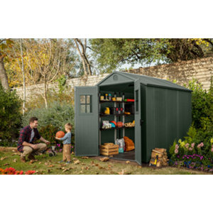 Abri de jardin en résine "Darwin 68" vert -  4,5 m²