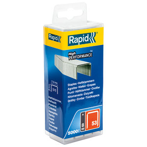 Boite de 5000 agrafes P. 8 mm avec des pointes affûtées