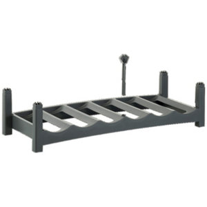 Casier à bouteille gris en polypropylène 6 bouteilles "Vario"